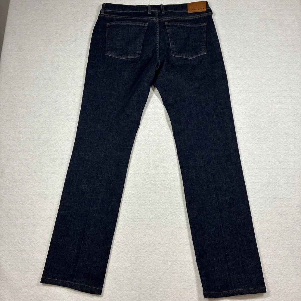 Mott & Bow Slim Wooston Jeans Mens 35x34 Blue Dark Slim Straight Stretch Denim